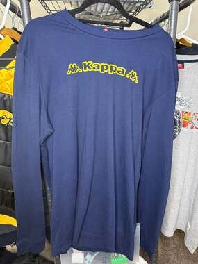 Kappa Navy Blue Long Sleeve Graphic T-Shirt Size XXL